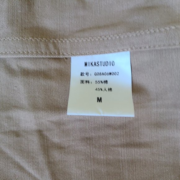 Like New Mikastudio Linen Trenchcoat, size M - Picture 5 of 6